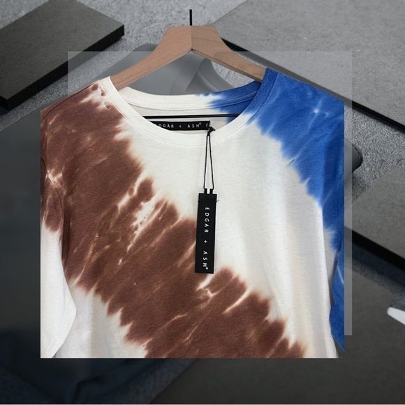 NWT Edgar + Ash Mens Long Sleeve Tie Die Shirt Size Medium - Picture 3 of 8